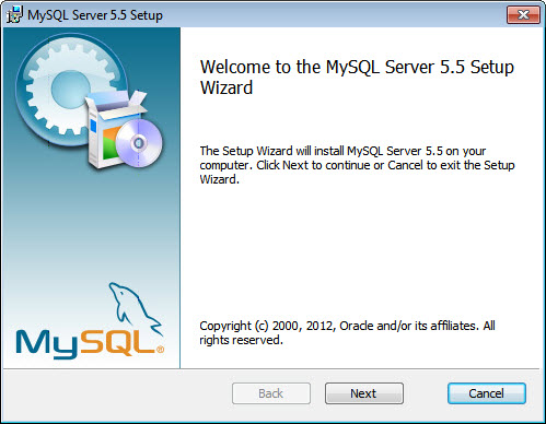 установка MySQL